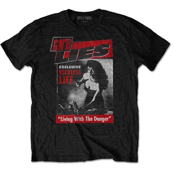 Guns N Roses Living With The Danger rock metal Official T-Shirt XL NWT UK made - Picture 2 of 4